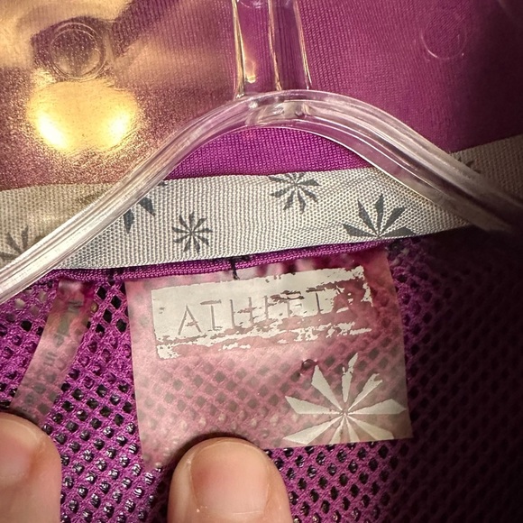 Athleta Women's Vented Charcoal Gray and Purple Workout Jacket Size Large - Picture 5 of 9